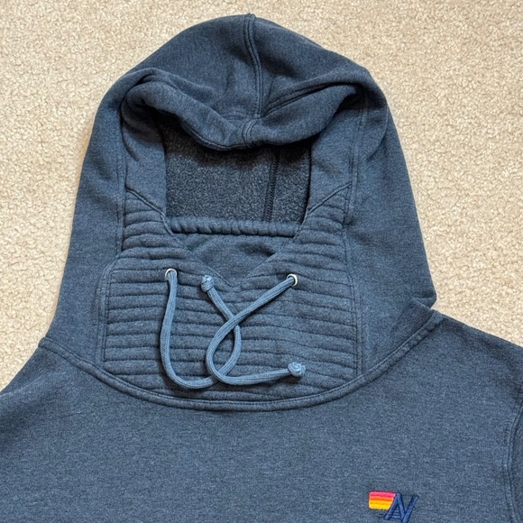 Aviator Nation Ninja Hoodie Sweatshirt Charcoal Grey Front Zip Pockets Size XL - Picture 5 of 16